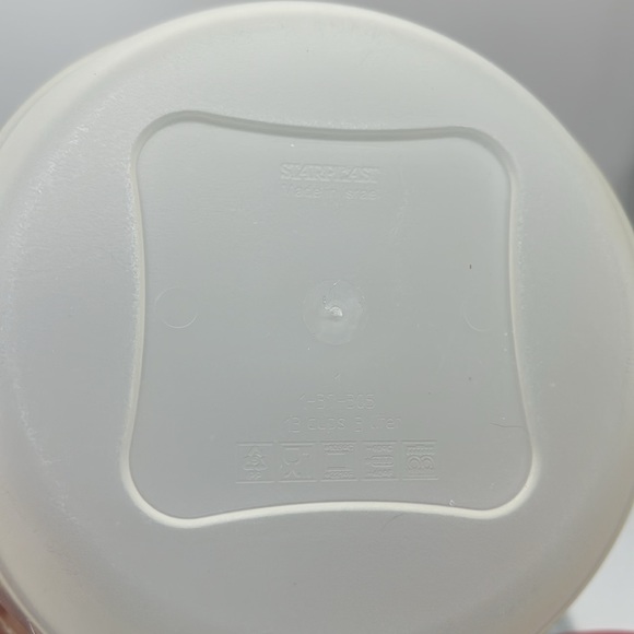 STARPLAST Made In Israel-1-37-305 Capacity 13cups Bowl with Red Push-on Lid - Picture 6 of 8